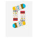 Sada štyroch párov farebných vzorovaných ponožiek Happy Socks