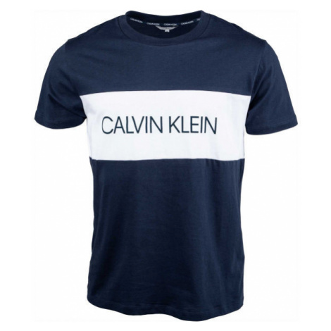 Calvin Klein RELAXED CREW TEE tmavo modrá - Pánske tričko
