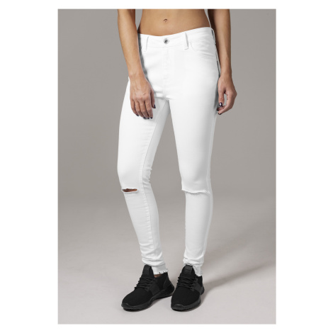 Women's jeans URBAN CLASSICS - white