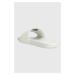 Šľapky Calvin Klein POOL SLIDE W/HW dámske, biela farba, na platforme, HW0HW01509