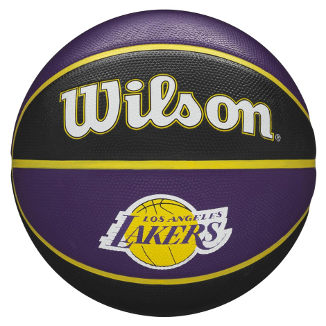 Basketbalová lopta NBA Team Tribute Lakers veľkosť 7 fialovo-čierna Wilson