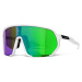 Slnečné okuliare Horsefeathers Archie Bike Sunglasses White/ Mirror Green