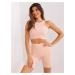 Women's peach three-piece set