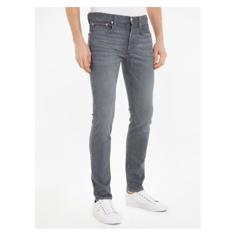 Šedé pánske slim fit džínsy Tommy Hilfiger Chester