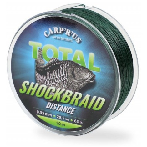 Carp´r´us šoková šnúra shock braid distance 50 m - 0,35 mm 29,5 kg