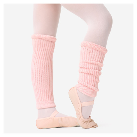 Dievčenské návleky na balet a moderný tanec ružové DOMYOS