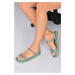 Fox Shoes Women's Green Sandals