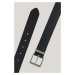 OPASOK GANT LOGO LEATHER BELT BLACK