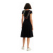 Desigual Každodenné šaty Lisa 23SWVK12 Čierna Regular Fit