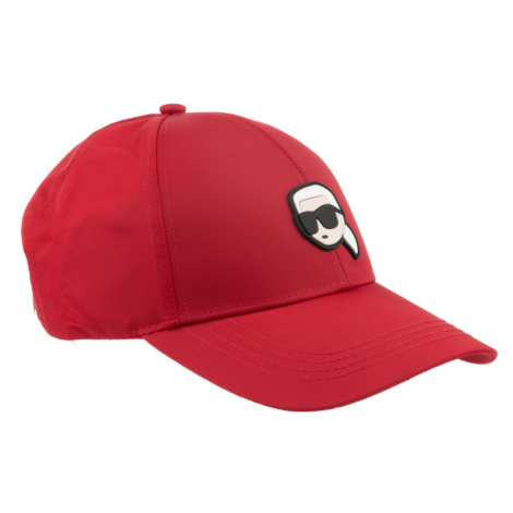 Šiltovka Karl Lagerfeld K/Ikonik 2.0 Nylon Cap Chili Pepper