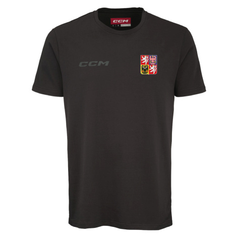 Hokejové reprezentácie pánske tričko Czech Republic CCM Core logo Black