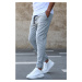 Madmext Plaid Gray Jogger