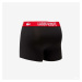 LACOSTE Underwear Trunk 3-Pack Black/ Red S