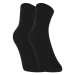5PACK ponožky Styx členkové bambusové čierne (5HBK960) L