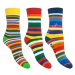 SOCKS4FUN Zimné ponožky W-3134-pruhy-2 k.2