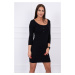 Nap neck dress black