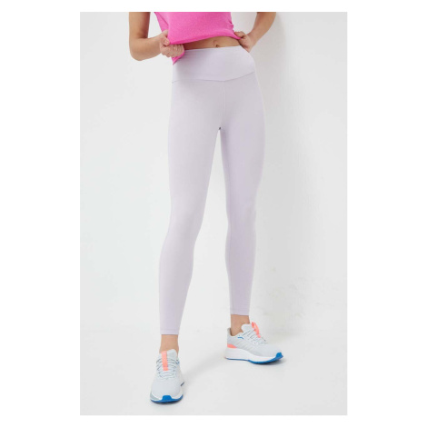 Legíny na jogu adidas Performance Yoga Essentials fialová farba, jednofarebné