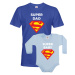 Detské body pre bábätko a tričko pre otca Super Dad a Baby