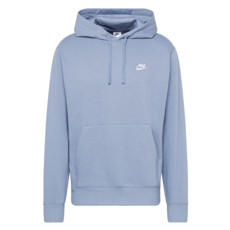 Nike Sportswear Mikina 'CLUB'  modrosivá / biela