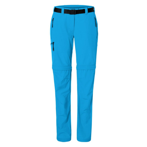 James & Nicholson Pánske outdoorové nohavice s odopínateľnými nohavicami JN1202 - Jasno modrá