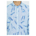 Košeľa La Martina Man Shirt L/S All Over Print C Modrá