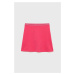 Dievčenská sukňa Tommy Hilfiger fialová farba, mini, áčkový strih