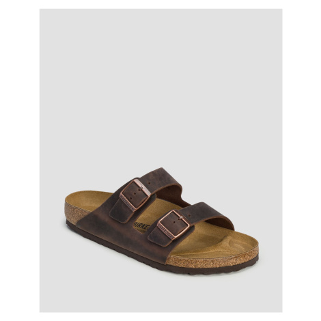 Pánske Hnedé šľapky Birkenstock Arizona Leoi Regular