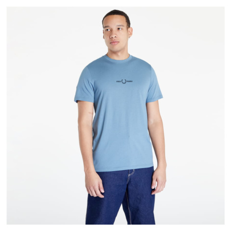FRED PERRY Embroidered T-Shirt Ash Blue