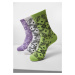 Bandana Pattern Socks 3-Pack White+Lilac+Lilac