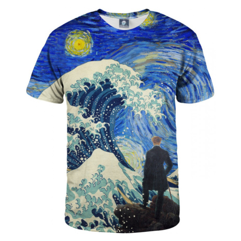 Aloha From Deer Starry Wanderer Of Kanagawa T-Shirt TSH AFD426 Blue