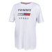 Tommy Hilfiger GRAPHICS BOYFRIEND TOP Dámske tričko, biela, veľkosť