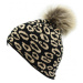 Dámska zimná čiapka BLIZZARD Leopard CAP black W