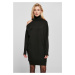 Women's knitted one-shoulder dress - black