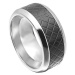Dici Milano Čierny vzorovaný prsteň z ocele DCRG501502 64 mm