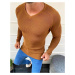 Karamelový sveter pre mužov WX1644