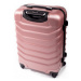 Ružový škrupinový cestovný kufor &quot;Premium&quot; - veľ. M, L, XL
