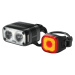 KNOG set svetiel - BLINDER ROAD 600 & MINI REAR - čierna