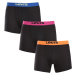 3PACK pánske boxerky Levis čierné (701229547 001)