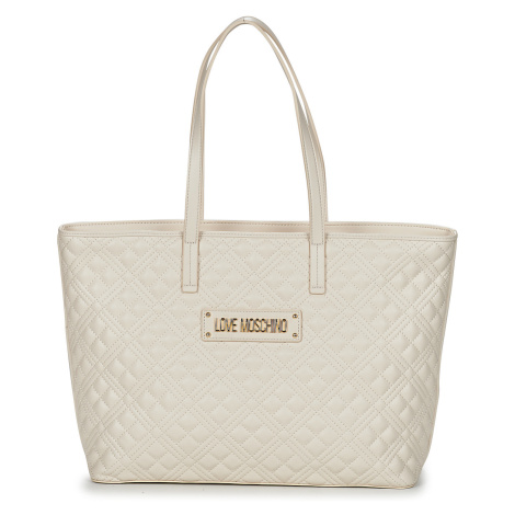 Love Moschino  QUILTED BAG JC4166  Veľká nákupná taška/Nákupná taška Béžová