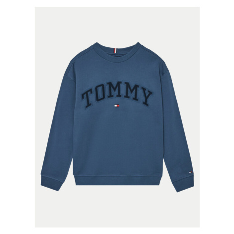 Tommy Hilfiger Mikina Varsity KB0KB09119 Modrá Regular Fit