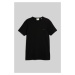 TRIČKO GANT SLIM MERCERIZED SS T-SHIRT BLACK