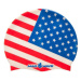 Plavecká čiapka mad wave usa swim cap modro/červená