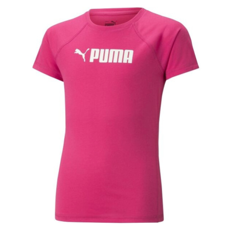 Puma PUMA FIT TEE G Dievčenské tričko, ružová, veľkosť