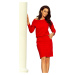 Dámské šaty model 6879573 Červená M - numoco