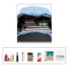 Konofactory Svetlomodrý elegantný kožený batoh „Majestic“ 12L