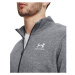 Under Armour ESSENTIAL FLEECE NOVELTY TRACK Pánska mikina, tmavo sivá, veľkosť