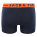 JACK & JONES Boxerky 'Sense'  tmavomodrá / oranžová