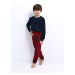 Pyjamas Sensis Louie Kids Boy Christmas length 134-152 navy blue 059