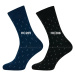 STEVEN Pánske ponožky Steven-056-205 HC206-čierna
