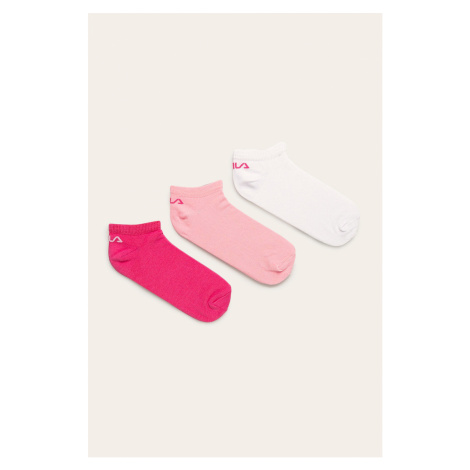 Ponožky Fila (3 páry) dámske, ružová farba